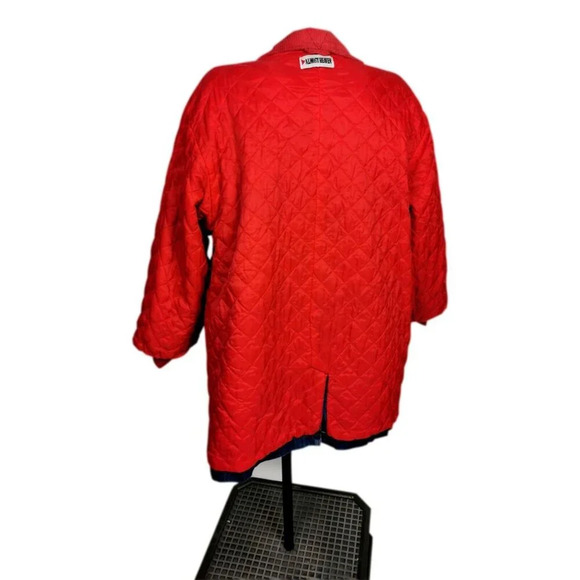 Almost Heaven Denim Coat Jacket Womans Sz L Farm Corduroy Quilted Lining Vintage - Picture 6 of 11